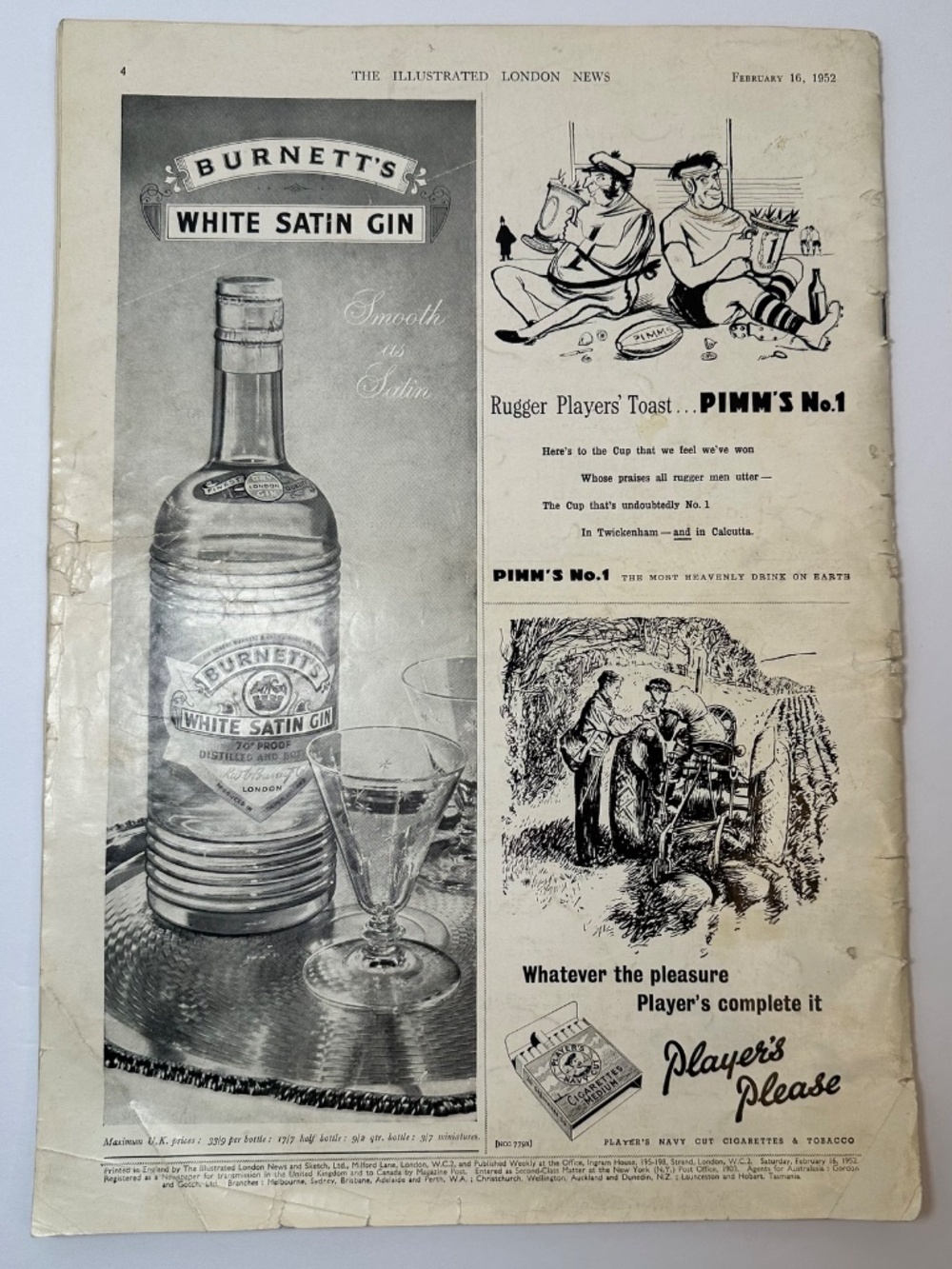 Vintage Illustrated London News Feb 16 1952 King George VI Death Issue - Picture 13 of 15
